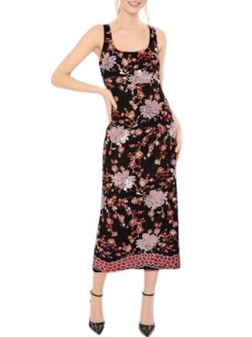 NWT LIKELY Clementina Black Multi Floral Print Dress Wedding Guest Cocktail 14